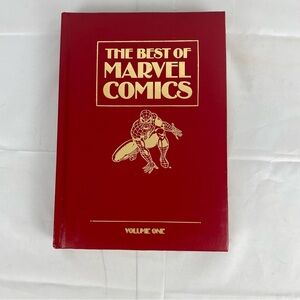 The Best of Marvel Comics Vol 1 Hardcover HC Red Leather 1987 Spider-Man FF YCO3